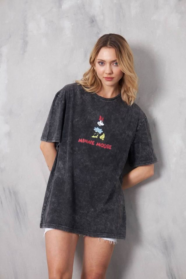 Bisiklet Yaka Baskılı Kısa Kollu Oversize unisex tshirt rahat kullanışlı  model